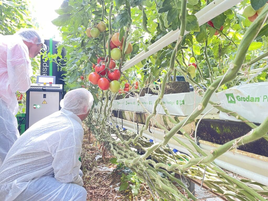 participer à une démonstration du robot d'effeuillage aisprid